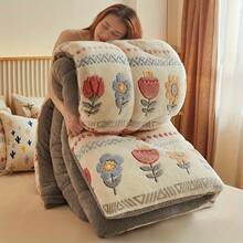 Shaggy 1Piece  Bed Comforter , Cozy And Warm Bedding, Solid Color, Easy Care And Comfortable, Breathable  , For Twin, Full, King, Queen Bed Sizes, Suitable For Bedroom, Guest Room, Dormitory, All Seasons, Halloween Gift, Machine Washable, Ideal Gift. - 波希米亞 - 查看 4