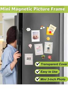 8件套磁性相框套装，完美的返校季和圣诞节友谊礼物，可爱的冰箱贴，可展示美好回忆，独特的圣诞礼物，颜色随机发货。 - 彩色 - 查看 4