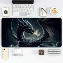 Fourth Wing Desk Mat Dragon Rider Print Mousepad Bookish Gift Idea Basgiath War College Deskmat Navarre Fan Art Booknook Kit Booktok - màu đen - Xem 10