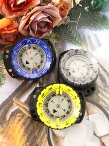 1个50米潜水磁性弹性绳指南针，带夜光防水功能，适用于水下使用 - 彩色 - 查看 2