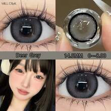 MILLCREEK MILL CREEK 全新 1 对彩色隐形眼镜 灰色隐形眼镜 时尚灰色眼镜片 年度韩国灰色隐形眼镜 万圣节服装角色扮演 - 年拋 - 查看 9