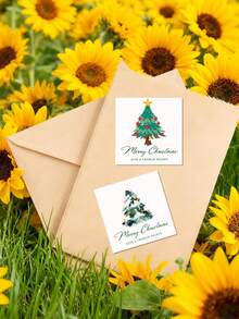 20/30/40/60pcs Personalized Christmas Stickers/Personalized Christmas Gift Labels/Santa Claus Gift Stickers/Merry Christmas Stickers/Christmas Labels/Christmas Gift Labels/Santa Claus Stickers/Envelope Seal Stickers/Personalized Christmas Stickers - Multicolor - View 2