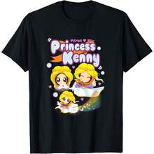 South Park Princess Kenny Rainbow Kanji Anime T-Shirt - 黑色 - 查看 1