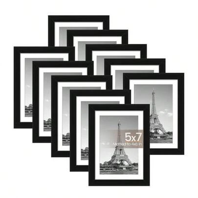 Bộ 3 khung ảnh gỗ, thích hợp để trang trí tường, kích thước 10x15, 13x18, 15x20, 20x25 inch, có thể đặt trên bàn hoặc treo tường, lý tưởng để trang trí ảnh và làm quà tặng kỷ niệm.