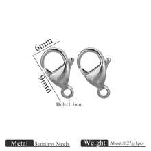 20pcs/set Fashionable Stainless Steel DIY Lobster Clasp For Women For DIY Jewelry Making