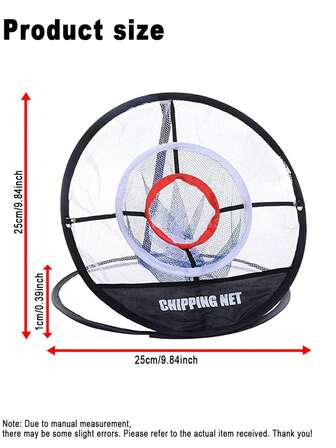 1pc Pop Up Golf Chipping Net Golf Chipping Mat, Target Practice, Collapsible For Indoor Outdoor Swing Training