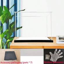 亚克力展示盒/收纳盒/防尘展示柜/礼品展示柜/收藏柜（高清加厚亚克力模块+镜面底座，需自行组装，请观看组装视频，易于组装），适用于展示雕像/产品展示/模型展示/积木娃娃展示/包包收纳/娃娃收藏/收藏展示，多种尺寸可选。