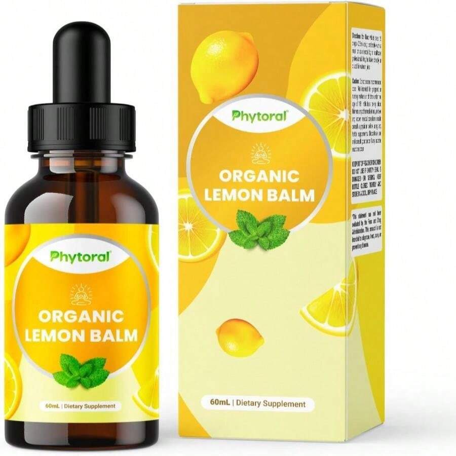 Organic Lemon Balm Leaf Liquid Extract For Immune Support - Lemon Balm Tincture For Mood &Amp; Relaxation Support - Organic Tincture Leaf Drops For Adults &Amp; Kids Dietary Supplement - 2OZ - 2 Pack - Flavor NameA - 查看 1