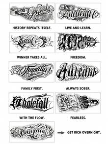 3 件纹身临时纹身半永久纹身哥特式 Y2K 奇卡诺字母防水防汗持续 1-2 周逼真草本汁防摩擦不反光黑色适合女性和男性纹身贴纸适用于手臂、胸部、腿部、腹部、腰部、手指、颈部、脊柱、现代人体艺术 - 黑色 - 查看 6