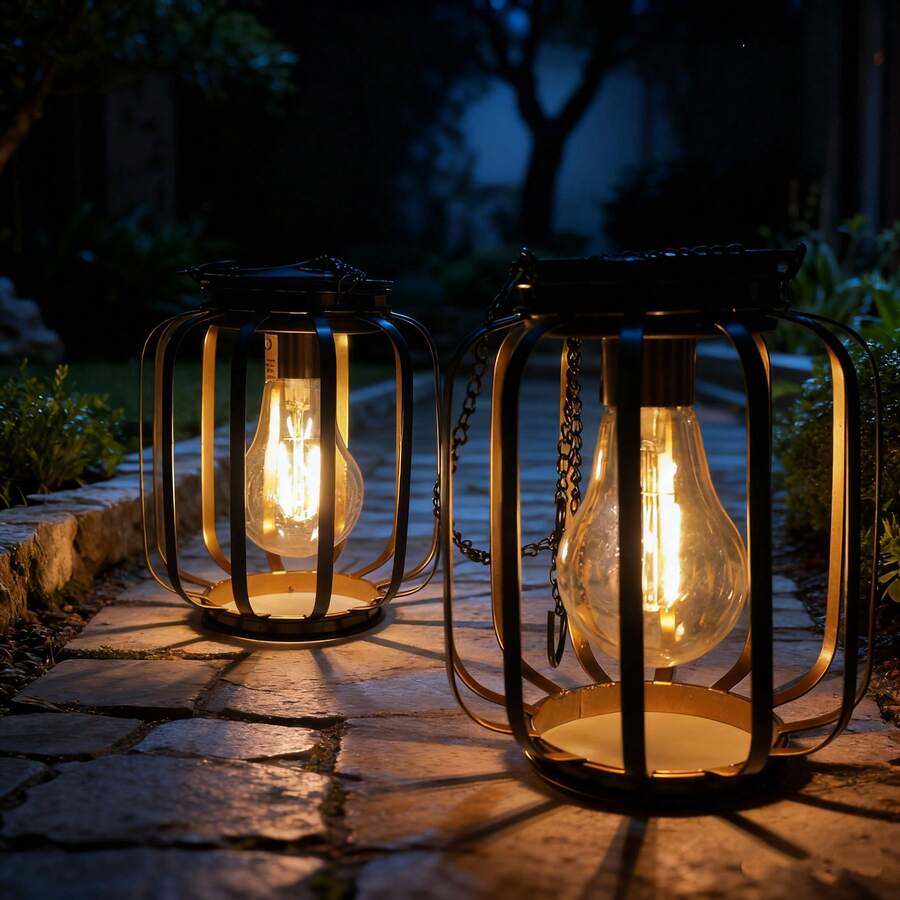 Lampe suspendue solaire avec chaîne et crochet, étanche pour une utilisation extérieure dans le jardin, la cour, la terrasse, le balcon, les arbres, le porche. Peut être suspendue dans le jardin pour décorer la cour, la terrasse, le balcon, les arbres, le porche