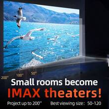 New 5G Smart Projector, 1080P Full HD Home Theater Projector, 180° Rotation, Suitable For Bedroom, Computer, Phone, Outdoor, Camping, Living Room, Dorm, Student, 4K Projector, Gift For Valentine's Day, Christmas, Father's Day, Mother's Day - 歐規C型插(220-240V) - 查看 10
