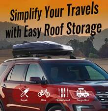 300lbs Roof Rack Cross Bars Compatible With Ford Explorer 2016-2019 Limited/XLT/Sport/Platinum,Heavy Duty Aluminum Roof Rails Crossbars Rooftop Cargo Basket Carrier Luggage Black - A.適用於探險家 2016-2019 - 查看 7