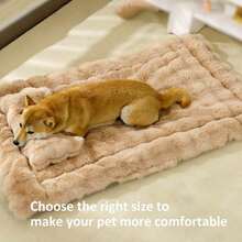 Plush Pet Mat, Soft Warm Blanket Luxurious Plush Pet Bed Mat For Dogs & Cats | Rectangular Ideal For Small To Large Breeds Washable - Multicolor - View 2