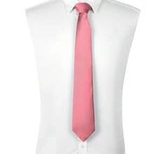 DecTwig Men's Ties Solid Color Formal Neckties 3.15" (8CM) Black Ties For Men{"Color_name":"018-Pink"} - 018-粉紅色 - 查看 3