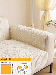 1pc Thick Non-Slip Sofa Cushion, Decorative & Protective Pad From Woven Polyester, All-Season Use For Living Room And Bedroom