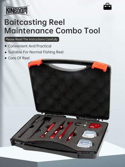 KINGDOM Kingdom Fishing Reel Repair Tool Kit Remove Bearing Maintenance For Fastening Maintenance Baitcasting Reel Fixing Kit Use Functional Lightweight Convenient