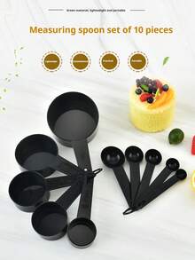 10-Piece Measuring Cup And Spoon Set, Stackable Measuring Cups And Spoons, Kitchen Cooking And Baking Utensils, Kitchen Gadgets