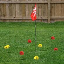 Izzo Golf Bocce Golf Game Chipping Training Aid - Bocce Golf Game To Help You Practice Your Golf SwingRed/Yellow - như hình ảnh - Xem 4