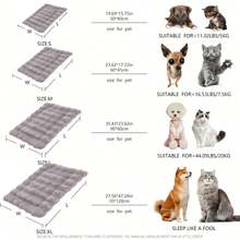 Plush Pet Mat, Soft Warm Blanket Luxurious Plush Pet Bed Mat For Dogs & Cats | Rectangular Ideal For Small To Large Breeds Washable - Multicolor - View 11