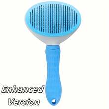 Cepillo autolimpiante para el pelo de perro, cepillo quitapelo de mascota y peine desenredante para perros y gatos, herramienta de aseo para una eliminación de pelo fácil y eficaz