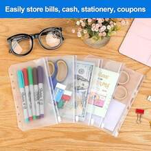 1 pieza Cuaderno de recambio, diseñado para varios cuadernos de hojas sueltas, ajuste perfecto para un reemplazo y organización fáciles. Bolsa de almacenamiento multifuncional, conveniente para guardar artículos de papelería y suministros de oficina, manteniendo tu escritorio ordenado. Adecuado para el hogar, la oficina y los estudiantes, ayudándote a almacenar y organizar eficientemente la papelería, mejorando la eficiencia del trabajo y el estudio (color y estilo enviados al azar)