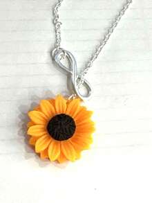 1件无限爱向日葵吊坠项链，情人节 - infinity - 查看 2