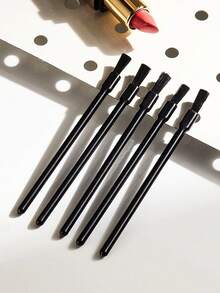 60支/30支/2支装一次性唇彩刷、口红棒涂抹器、一次性指甲刷，多功能女士化妆工具 - 黑色 - 查看 4