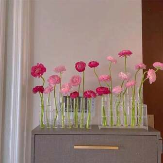 Transparent hydroponisk glasvas, blomsterarrangemang i glasdekoration, lämplig för hemmabruk, festivalgåvor, blomsterarrangemang, hydroponiska blomkrukor och kombinationsvasdekoration