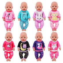 18 Inch American Girl Doll Long Sleeve Pajamas, Summer Chiffon Doll Casual Clothes, Teenager Doll Toys - Multicolor - View 4