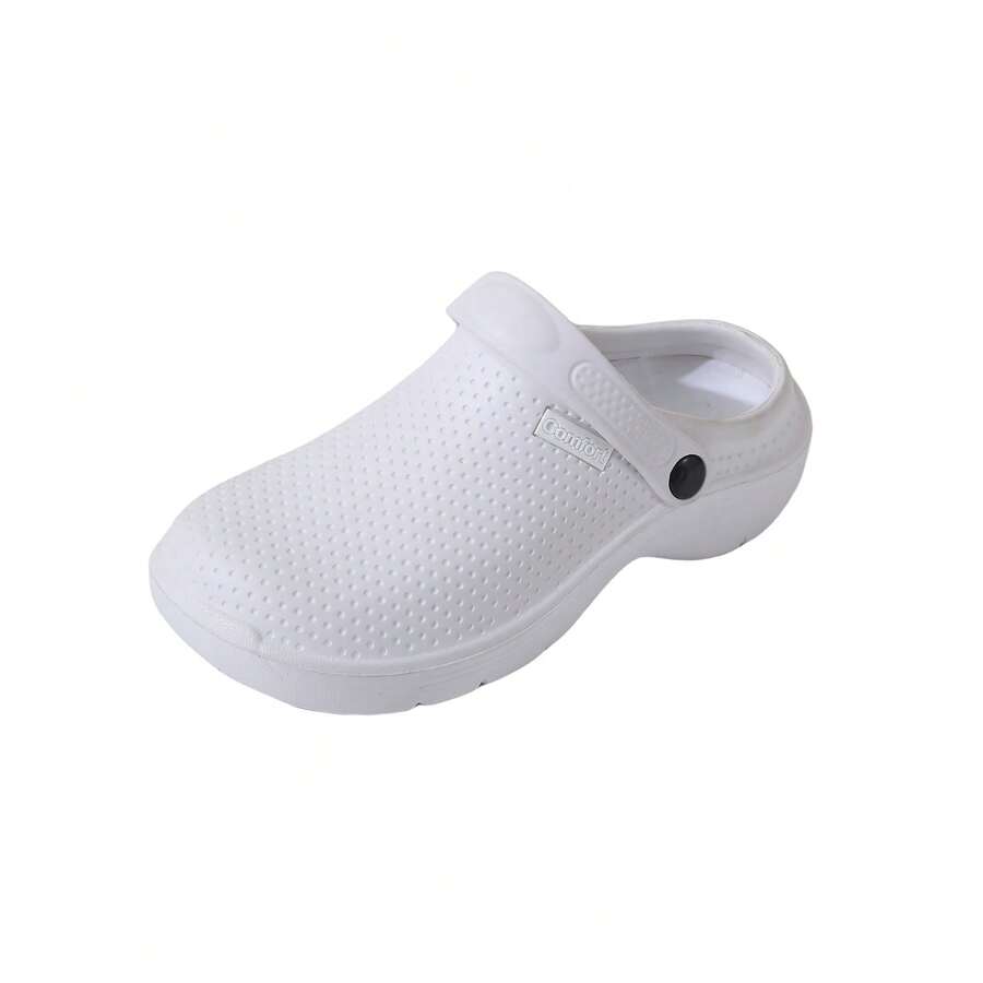 Zuecos Sanitarios para Mujer,Adulto,Hecho con EVA,Antideslizante y Ligero,Genial para Trabajo Hospital y Clinicas. - Blanco - Ver 1