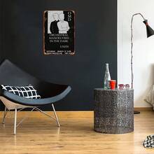 cartellone in metallo retrò "Omd - Units": decorazione artistica per la casa, 20 x 30 cm, in materiale di ferro