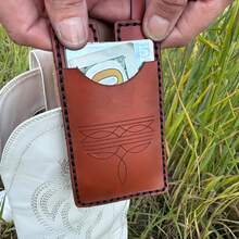 Novelty Western Boots Wallet - With Snap Button, Compact And Portable Small Wallet, Women's Multifunctional Storage Wallet, Unique Card Holder, Card Case, Coin Purse, Mini Wallet, Perfect For Going Out, Dancing, And Daily Use - Nâu sẫm - Xem 3