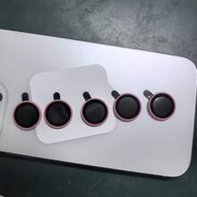 5件混色夜光陶瓷相机镜头保护膜，兼容iPhone11-16，防刮，荧光，完美贴合 - 提升手机外观！夜光相机镜头保护膜，兼容Applne 11/12/13/14/15/16/16 Plus/16 Pro/16 Max系列 - 粉色 - 查看 15