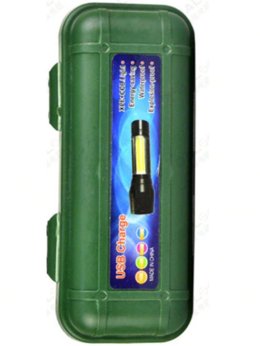 Linterna de mano recargable portátil de alta potencia LI161 linterna de mano recargable portátil alta potencia modelo LI161 batería recargable por USB luz potente y estable zoom regulable modos varios impermeable y resistente ideal para actividades outdoor trabajo nocturno y emergencias diseño compacto y duradero autonomía amplia para uso prolongado - Negro - Ver 1