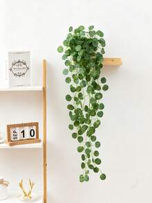MEHELANY 3/1 件人造植物假桉树藤条人造悬挂绿植，假常春藤叶装饰，仿悬挂绿植植物室内外防紫外线适用于家庭客厅厨房壁挂装饰、感恩节礼物、家居装饰、花园、办公室、阳台、婚礼装饰 - 綠色 - 查看 9