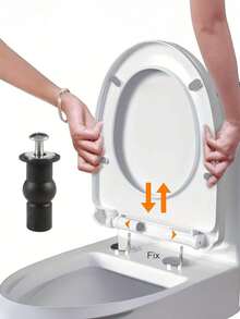 2/4pcs/Set Universal Toilet Seat Hinge Bolts Kit Stainless Steel Screws With Expansion Rubber Nuts & Threaded Inserts For Blind Hole Connections, Top Mount Hardware Replacement Set Bathroom Bathroom Accessories Bathroom Tools - Multicolor - View 3