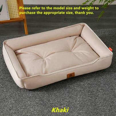 1 pieza Cama para mascotas, Alfombra para perros y gatos, Adecuada para todas las estaciones incluyendo otoño e invierno, Hecha de tela Oxford resistente a mordeduras, Fondo antideslizante con puntos, Impermeable, Cómoda para dormir, Adecuada para perros pequeños, medianos y grandes (Tamaño detallado marcado en las imágenes)