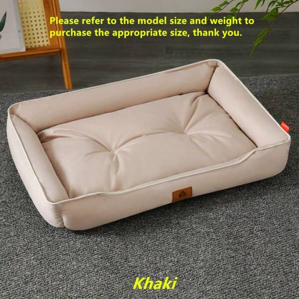 1 cama para animais de estimação, tapete para cães e gatos, adequado para todas as estações, incluindo outono e inverno, feito de tecido Oxford resistente a mordidas, fundo pontilhado antiderrapante, à prova de umidade, confortável para dormir, adequado para cães pequenos, médios e grandes (tamanhos detalhados marcados nas imagens)