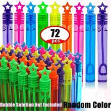 72/60/48/36/24/12pcs No Liquid Mini Bubble Wands, Bubble Party Favors (Bubble Solution Not Included), 1pc Suitable For Theme Birthdays, Christmas, Halloween, Carnival Prizes, Weddings, Great For Wedding Decor And Outdoor Games