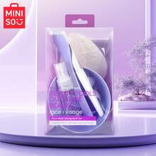 8-Piece Facial Cleansing Tool Set, Simplifies Mask Application Process, Complete Masking In One Set - Purple - View 6