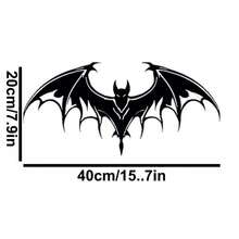 1pc, 15.7-Inch X 4.5-Inch Modern Bat Silhouette Metal Wall Art - Superhero City Design, Suitable For Living Room And Bedroom Decoration, Perfect Halloween Interior Decoration, Christmas Gift, Craft Decorations Home Decor Halloween Decor - Black - View 13