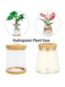 Hydroponischer Blumentopf-Set mit Bewässerungssystem, transparenter Luftkultur-Behälter, unregelmäßige Form, geeignet für Blumenarrangements in Innenräumen, Kombinations-Vase-Dekoration, Büro-Blumentopf, Garten- und Heim-Dekoration, Blumendekoration, Wohnzimmer-Dekoration, Tischdekoration, Tischmittelpunkt, Weihnachtsdekoration, Aufbewahrungsbehälter, Valentinstag