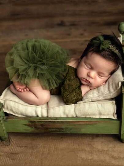 Newborn Baby Photography Props Tulle Skirt Outfit For Infant Girls, Baby Shower Gifts