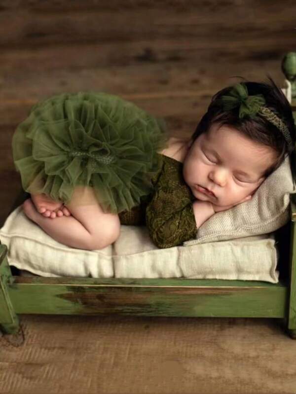 Rekwizyty do fotografii noworodkowej, spódniczka tiulowa dla dziewczynek, prezenty na baby shower