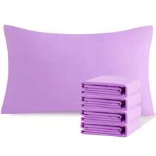 Juego de 4 fundas de almohada - Calidad de hotel ultra suave - Cómodas, resistentes a las arrugas - Resistentes a la decoloración, las manchas y el encogimiento - Fundas de almohada lavables a máquina