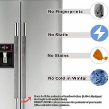 2 Peças de Capas Protetoras para Maçanetas de Geladeira: Universais, Antiderrapantes e Laváveis na Máquina. Mantenha os Eletrodomésticos da Cozinha Limpos, Protegendo-os de Manchas, Impressões Digitais, Respingos e Manchas de Alimentos. Adequado para Geladeiras, Fornos, Micro-ondas e Lava-louças. Especialmente ideal para Lares com Crianças, Animais de Estimação ou Propriedades Alugadas.
