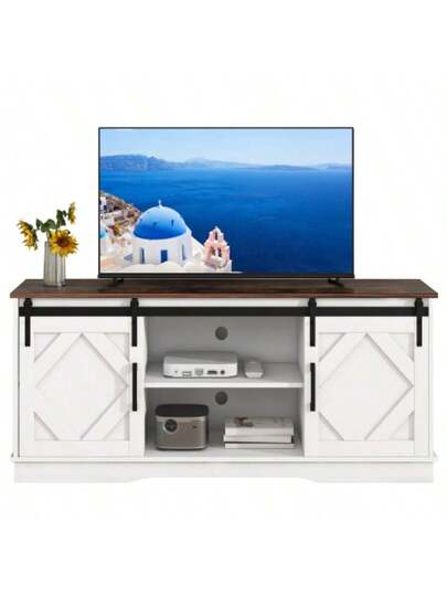 Large TV Schrank St Sideboard Meubel Class Schiebetüren Einstellbare Regale Für Wohnzimmer Esszimmer haus Modernes 150*40*60cm view 5