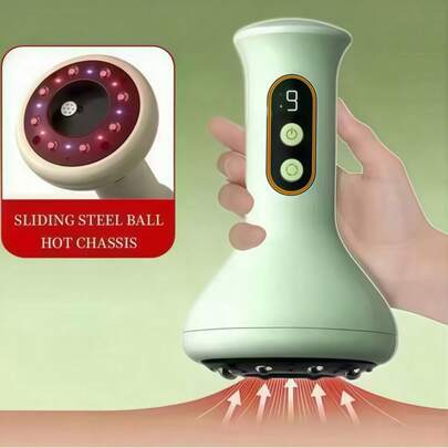 Smart Heating Suction Cup Body Massager, Back Neck Arm Massager, Abdominal Massager, Heat Therapy Massager, Massage To Relax Body And Mind