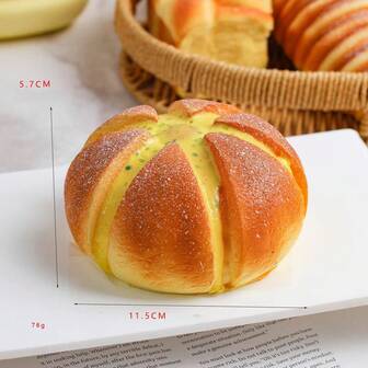 New Realistic Bread Prop, Slow Rebound Stress Relief Squeeze Toy, Suitable For Dessert Table Decor, Birthday Party, Holiday Party, Dining Table Food Display