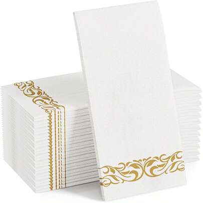 43*30cm Printed Napkins, Soft Absorbent Guest Towels, Cloth-Like Paper Napkins, Suitable For Birthday, Holiday Party, Wedding, Valentine's Day, Back To School, Easter, Father's Day, Mother's Day, New Year Banquet, Hotel Western-Style Napkins